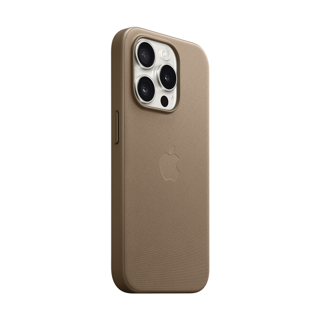 Funda de Trenzado Fino con MagSafe para iPhone 15 Pro - Marrón Topo