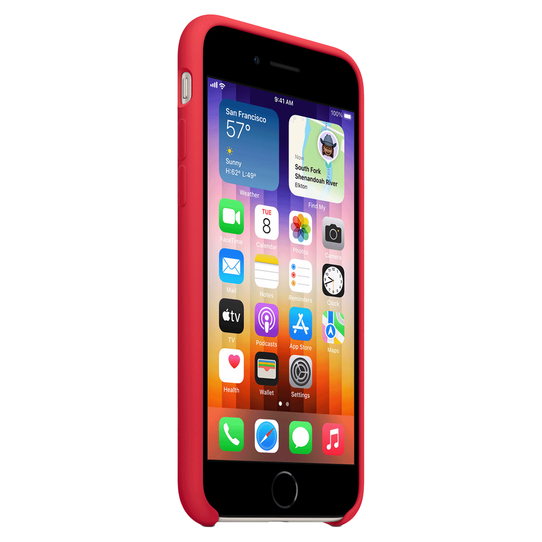 Funda de Silicona para iPhoe SE - (PRODUCT)Red (Rojo)