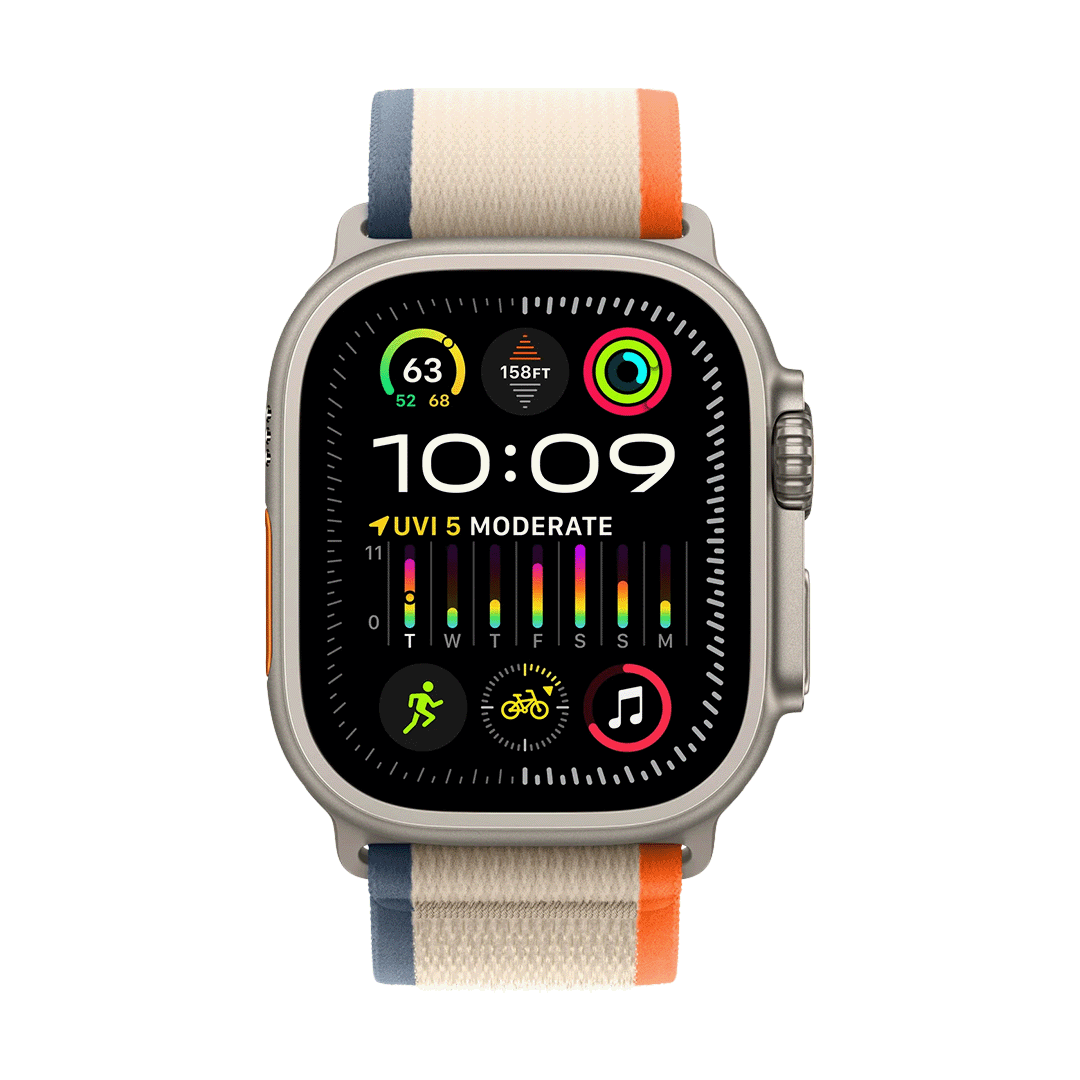 Apple Watch Loop Trail 49 mm - Naranja/Beige