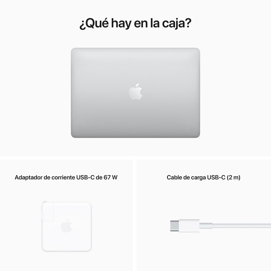 MacBook Pro 13" M2 - 8 CPU, 10 GPU, 8 GB, 512 GB - Plata