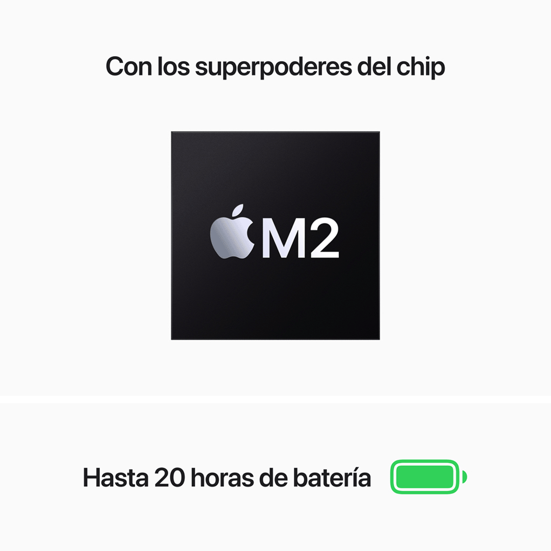 MacBook Pro 13" M2 - 8 CPU, 10 GPU, 8 GB, 512 GB - Gris Espacial