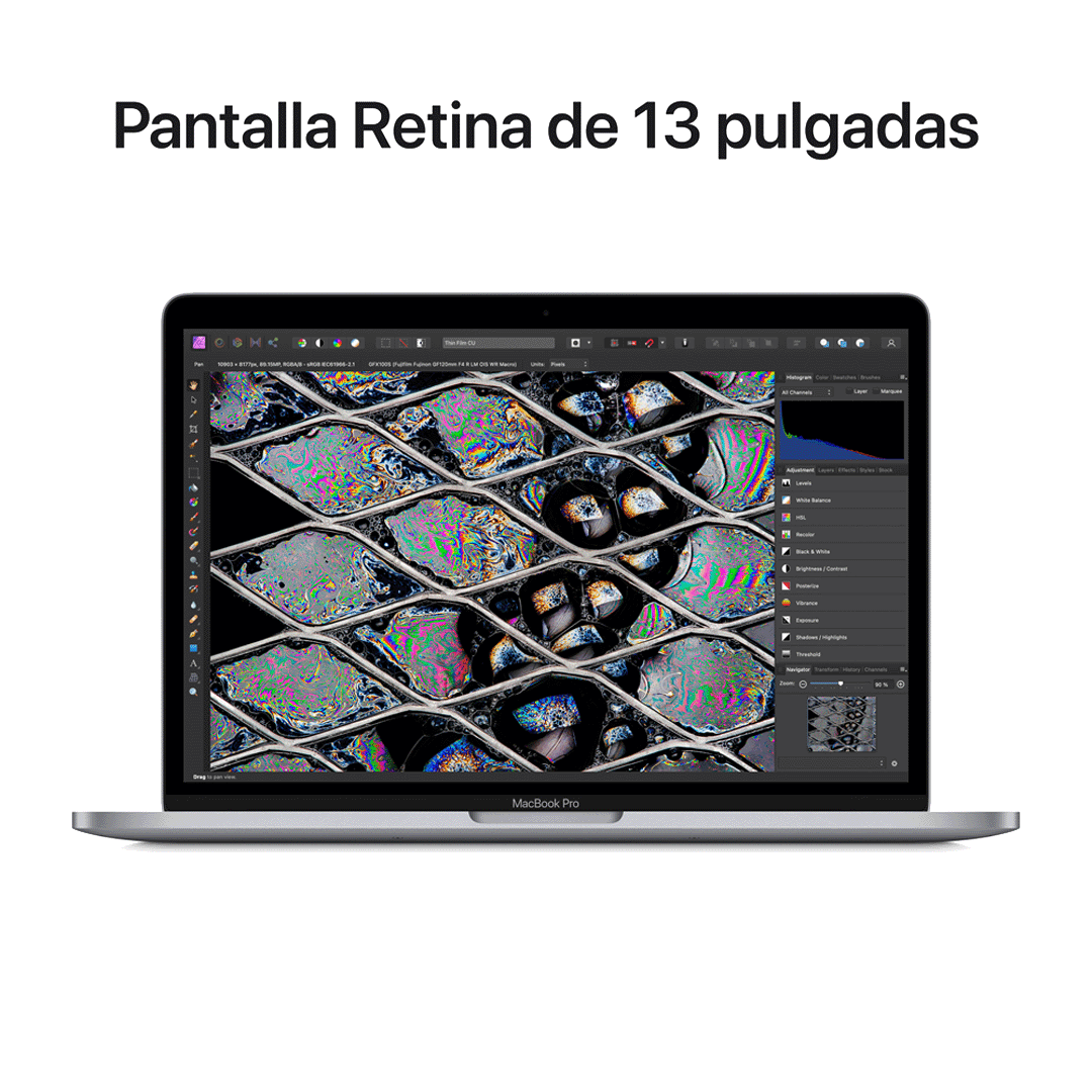 MacBook Pro 13" M2 - 8 CPU, 10 GPU, 8 GB, 512 GB - Gris Espacial