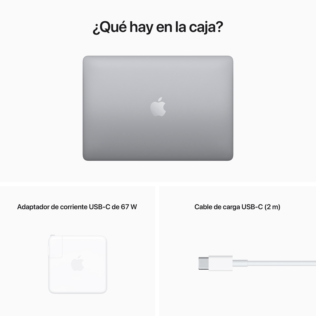 MacBook Pro 13" M2 - 8 CPU, 10 GPU, 8 GB, 512 GB - Gris Espacial