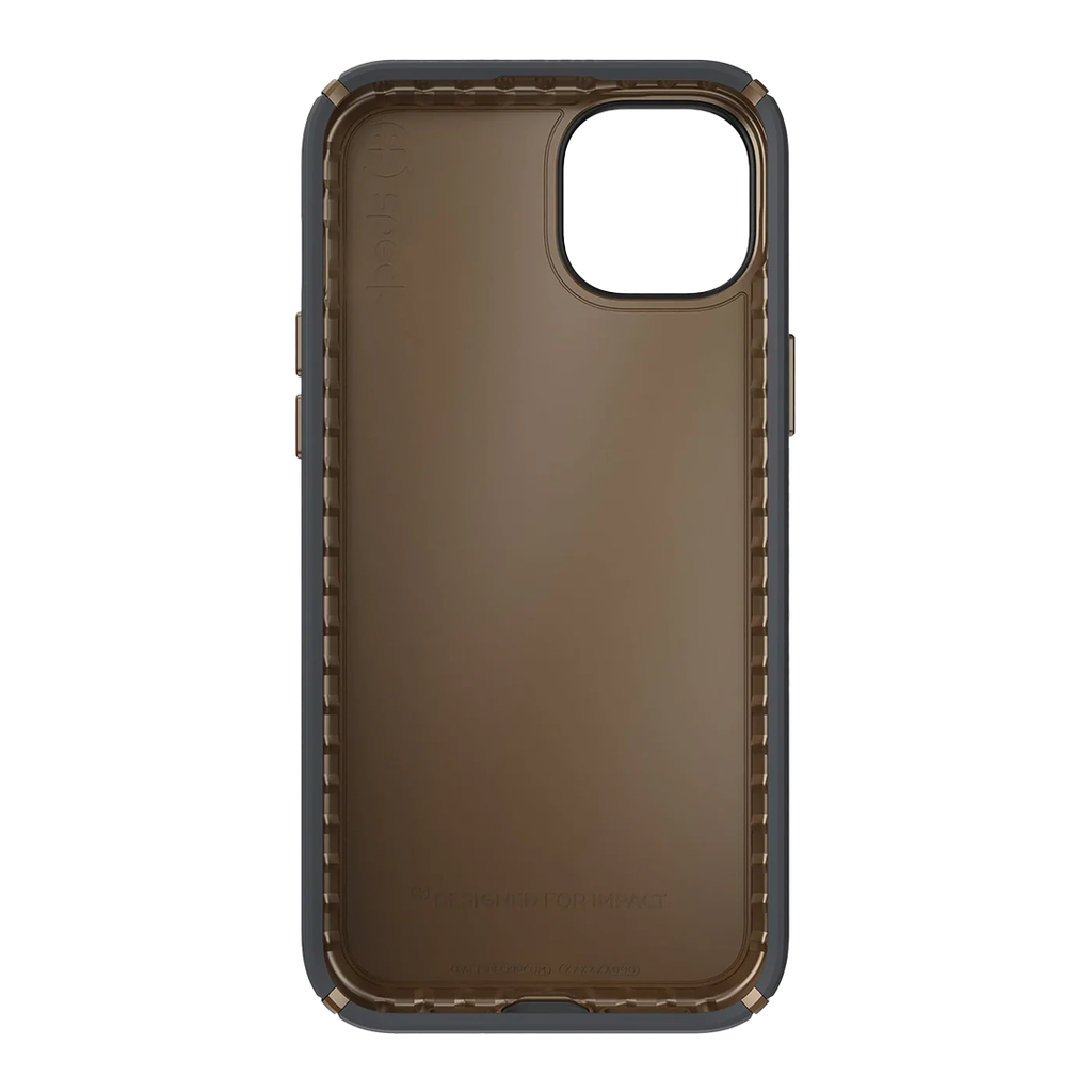 Funda Speck Presidio2 Pro para 15 Plus - Gris Carbonilla/Bronce Cool/Blanco