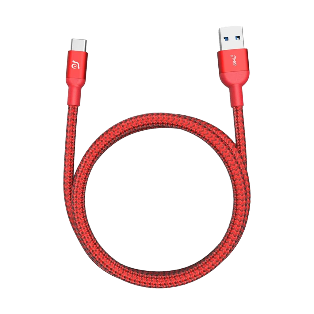 Adam Elements CASA M100+ USB-A 3.1 2da Gen a Cable USB-C - Rojo