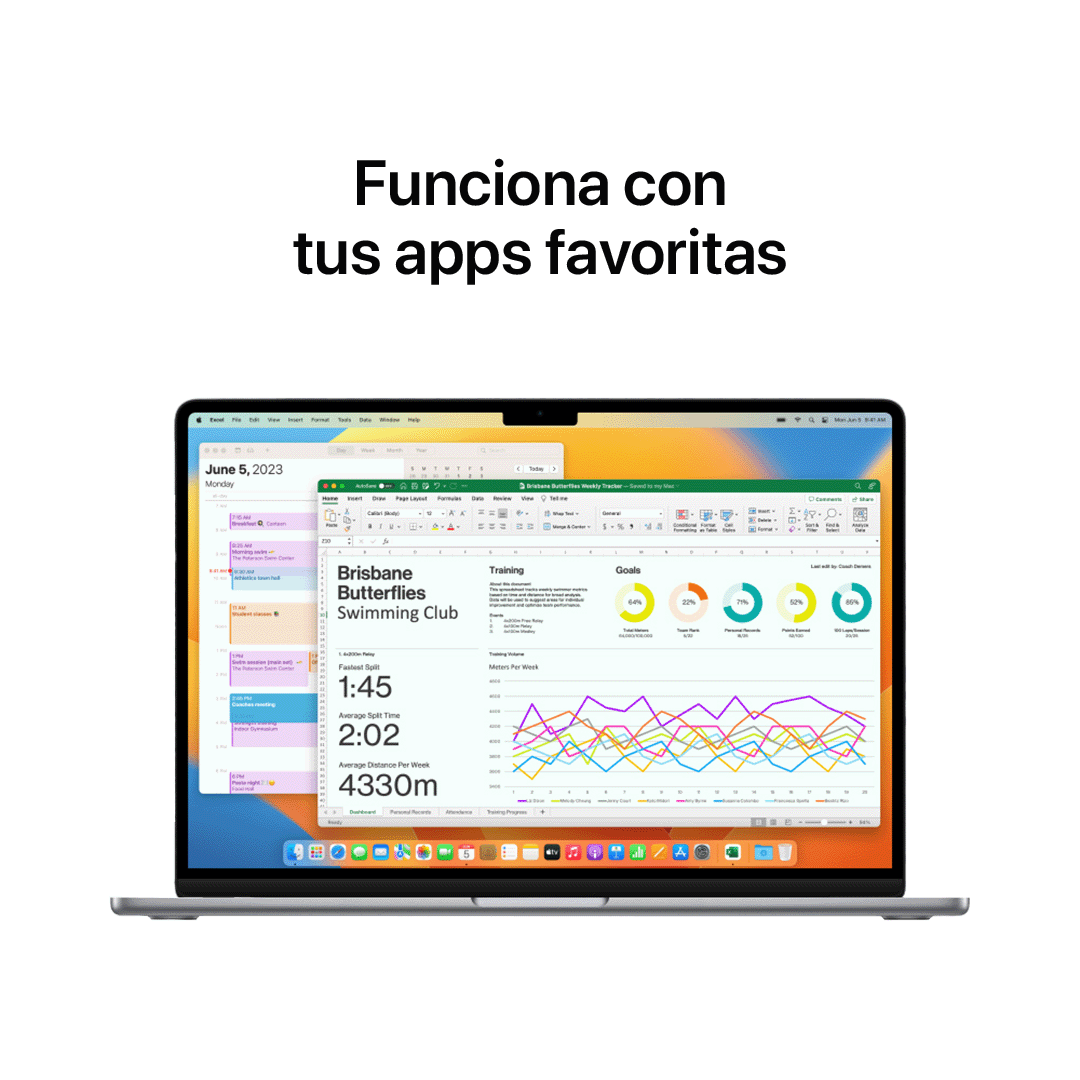 MacBook Air 15.3" M2 10C GPU/8GB/256GB - Gris espacial