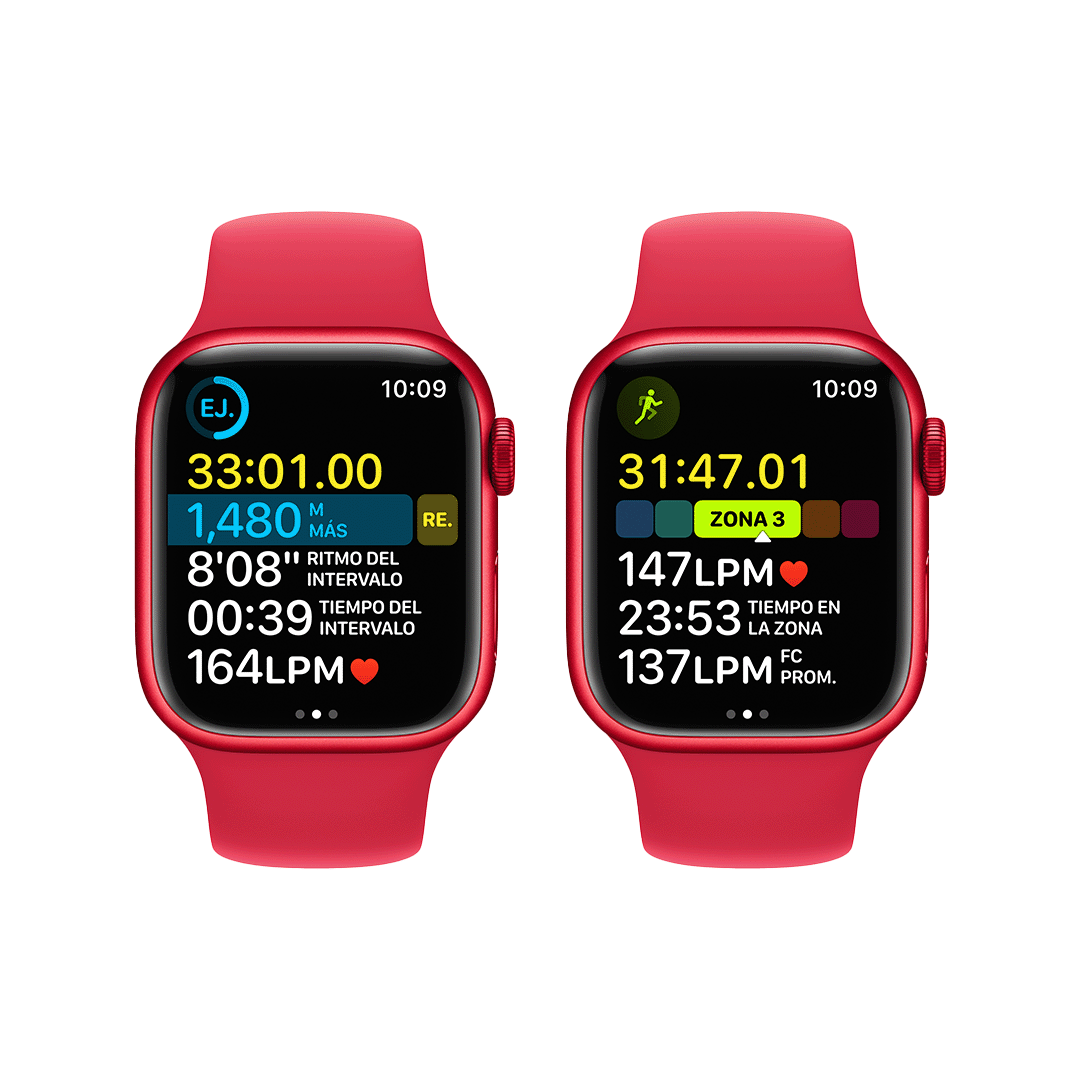 Apple Watch Series 8 GPS 41mm - (PRODUCT)Caja de Aluminio Roja - (PRODUCT)Banda Deportiva Roja - Regular