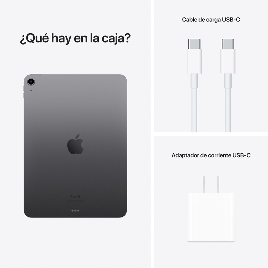 iPad Air 10.9" M1, Wi-Fi, 256GB - Gris Espacial