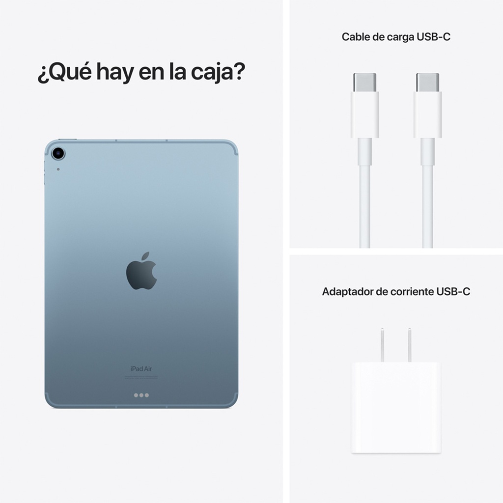 iPad Air 10.9" M1, Wi-Fi + Cellular, 64GB - Azul