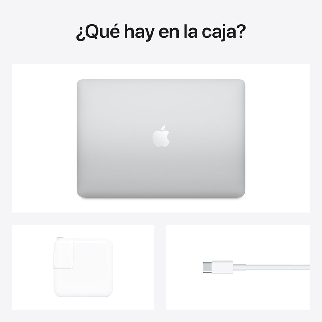 Apple MacBook Air 13" (2020, Chip M1, 256GB de SSD, 8GB de RAM) - Plata