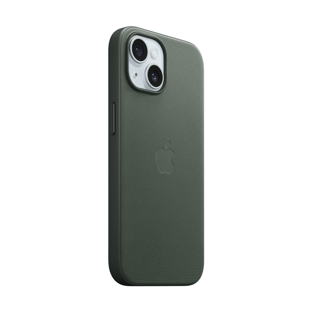 Funda de Trenzado Fino con MagSafe para iPhone 15 - Evergreen