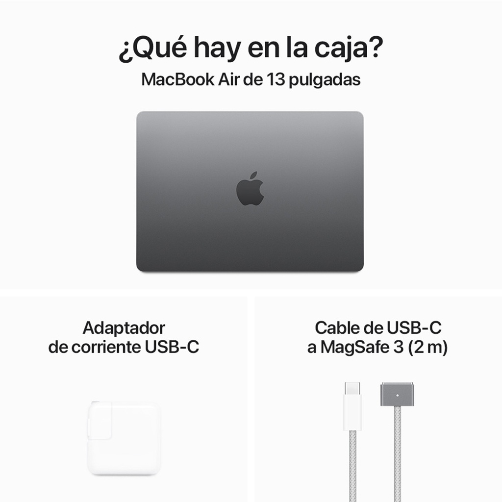 MacBook Air 13 M3 256GB - Gris Espacial (Space Grey)