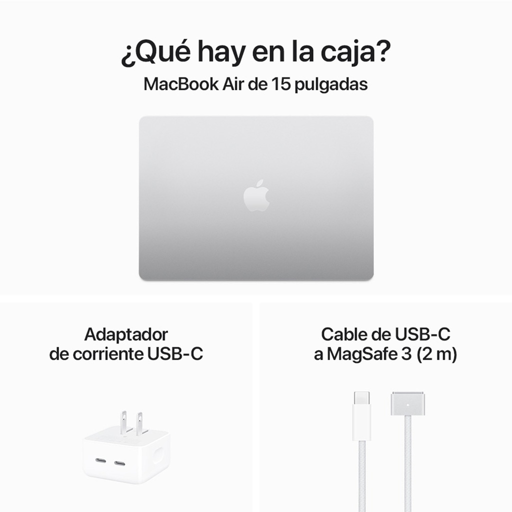 MacBook Air 15 M3 256GB - Plateado (Silver)