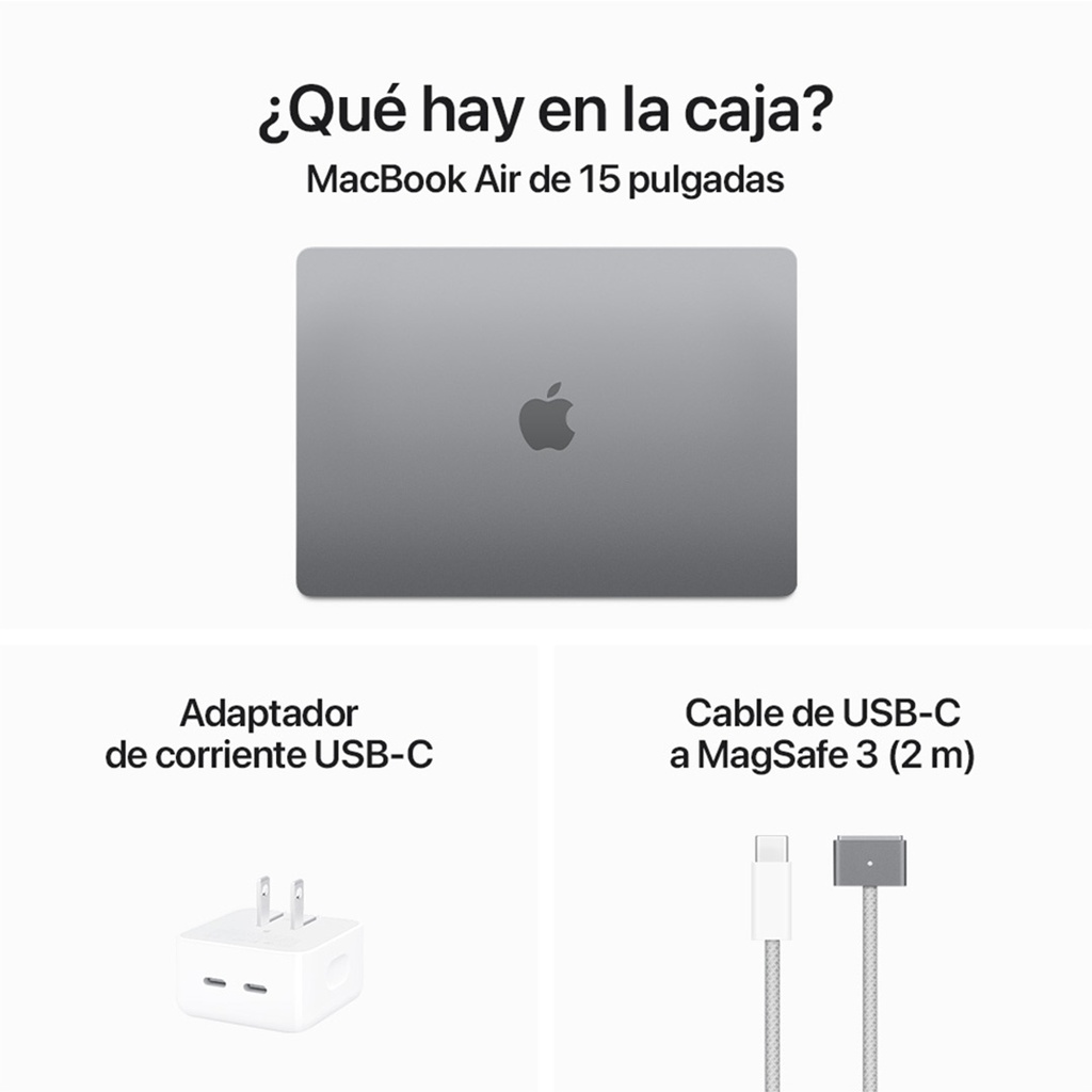 MacBook Air 15 M3 512GB - Gris Espacial (Space Grey)