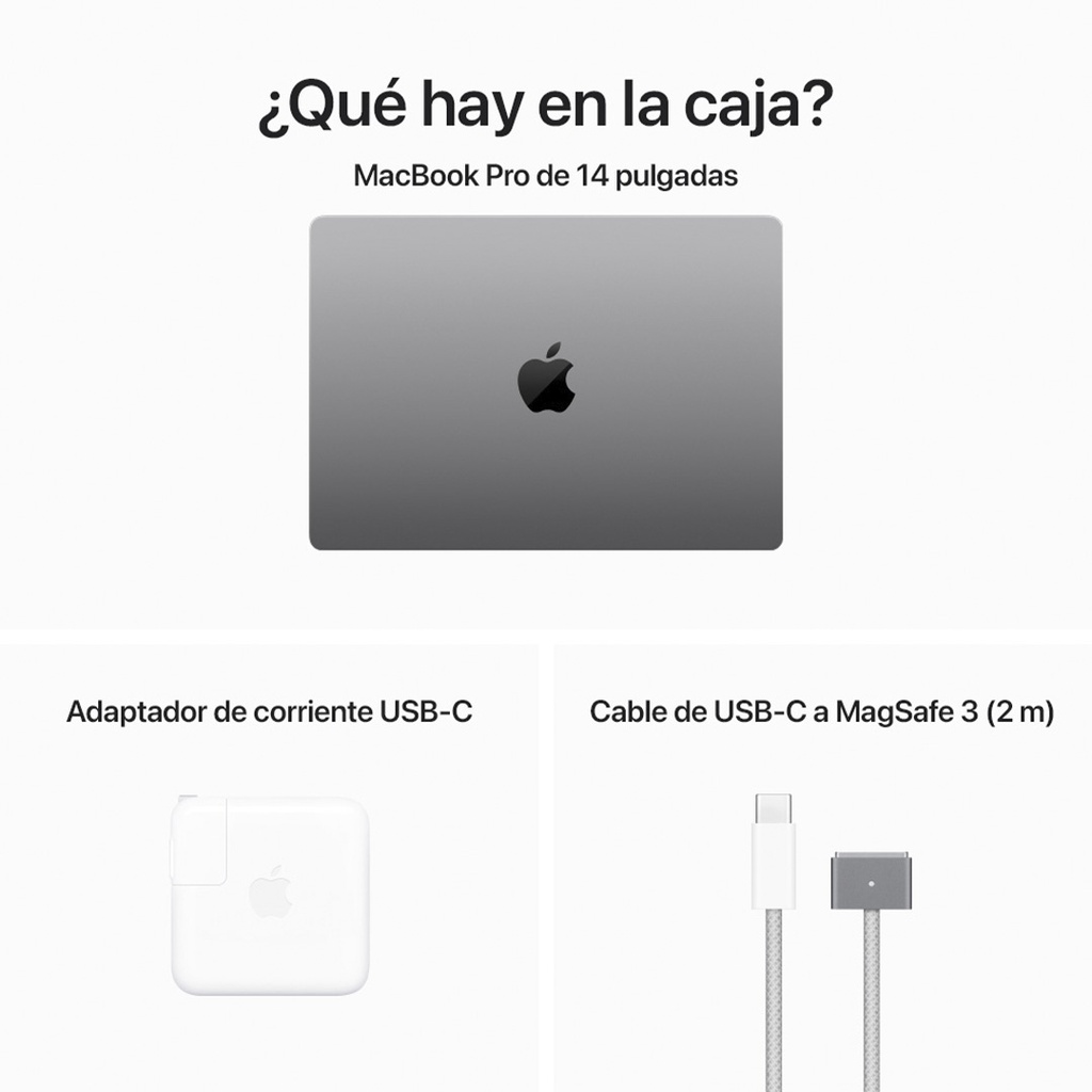 MacBook Pro 14" M3 512GB  - Negro Espacial