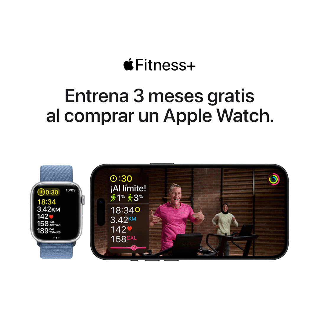 Apple Watch Series 9 GPS - 41mm - Caja de Aluminio Medianoche con Banda Deportiva Medanoche - S/M