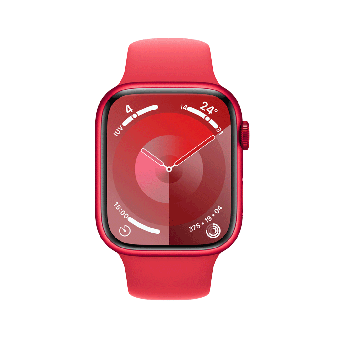 Apple Watch Series 9 GPS - 45mm - (PRODUCT)RED - Caja de Aluminio (PRODUCT)RED con Banda Deportiva (PRODUCT)RED - M/L