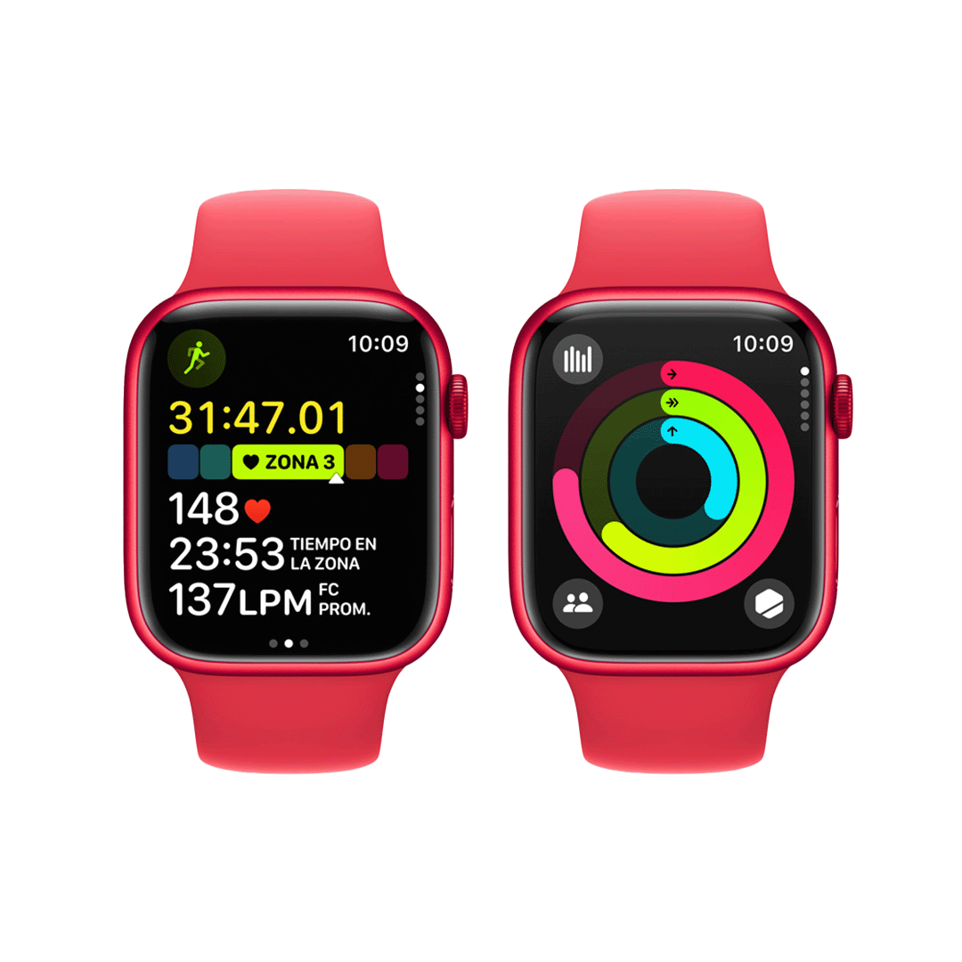 Apple Watch Series 9 GPS - 45mm - (PRODUCT)RED - Caja de Aluminio (PRODUCT)RED con Banda Deportiva (PRODUCT)RED - M/L