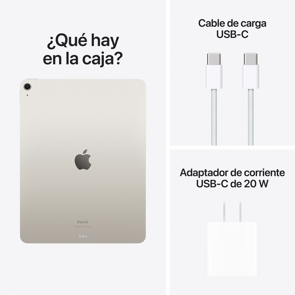 iPad Air 13" M2 Wi-Fi + Cellular 128GB - Blanco Estrella