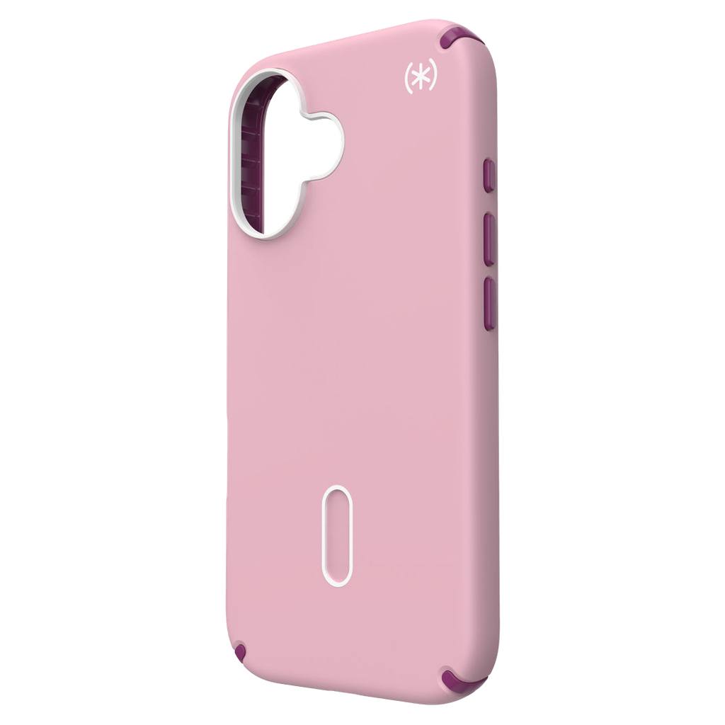 Speck Presidio 2 Pro Funda con ClickLock para iPhone 16 - Rosa/Violeta Arándano/Blanco