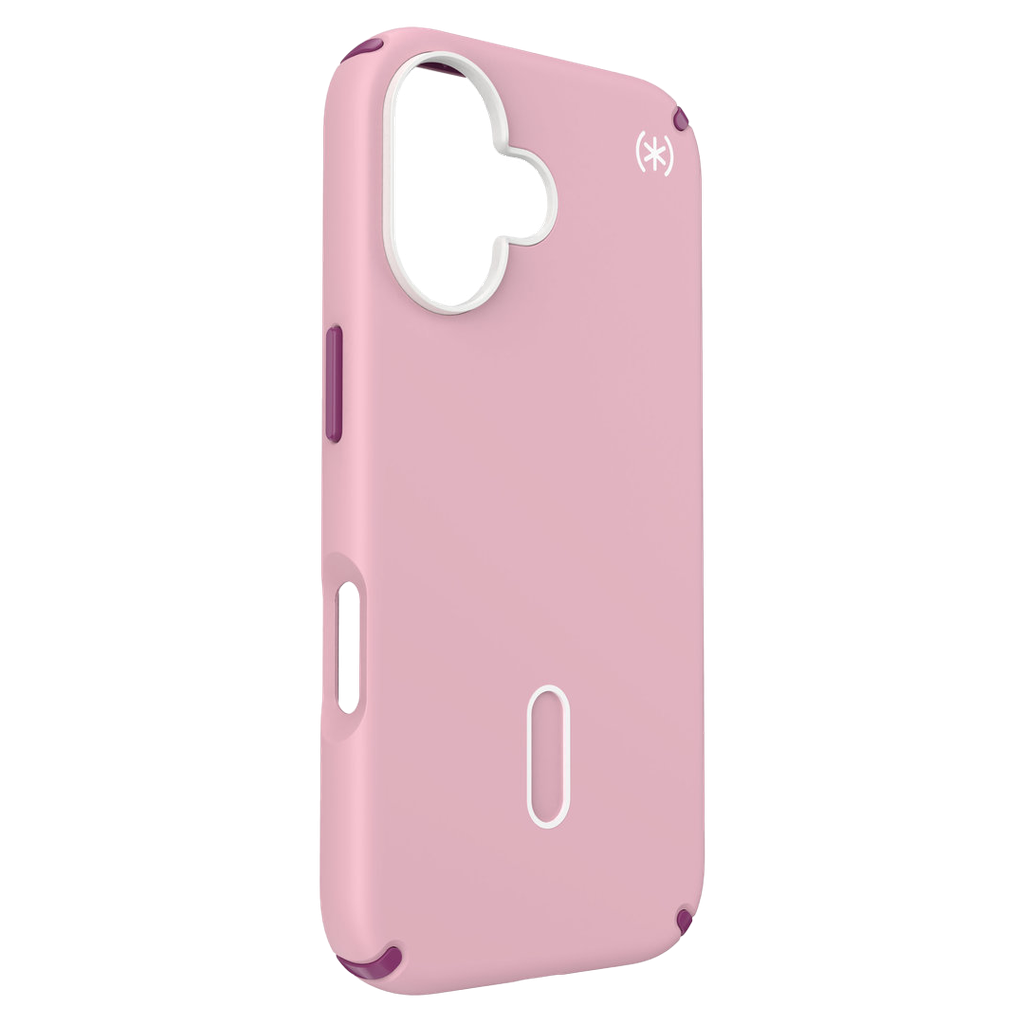 Speck Presidio 2 Pro Funda con ClickLock para iPhone 16 - Rosa/Violeta Arándano/Blanco