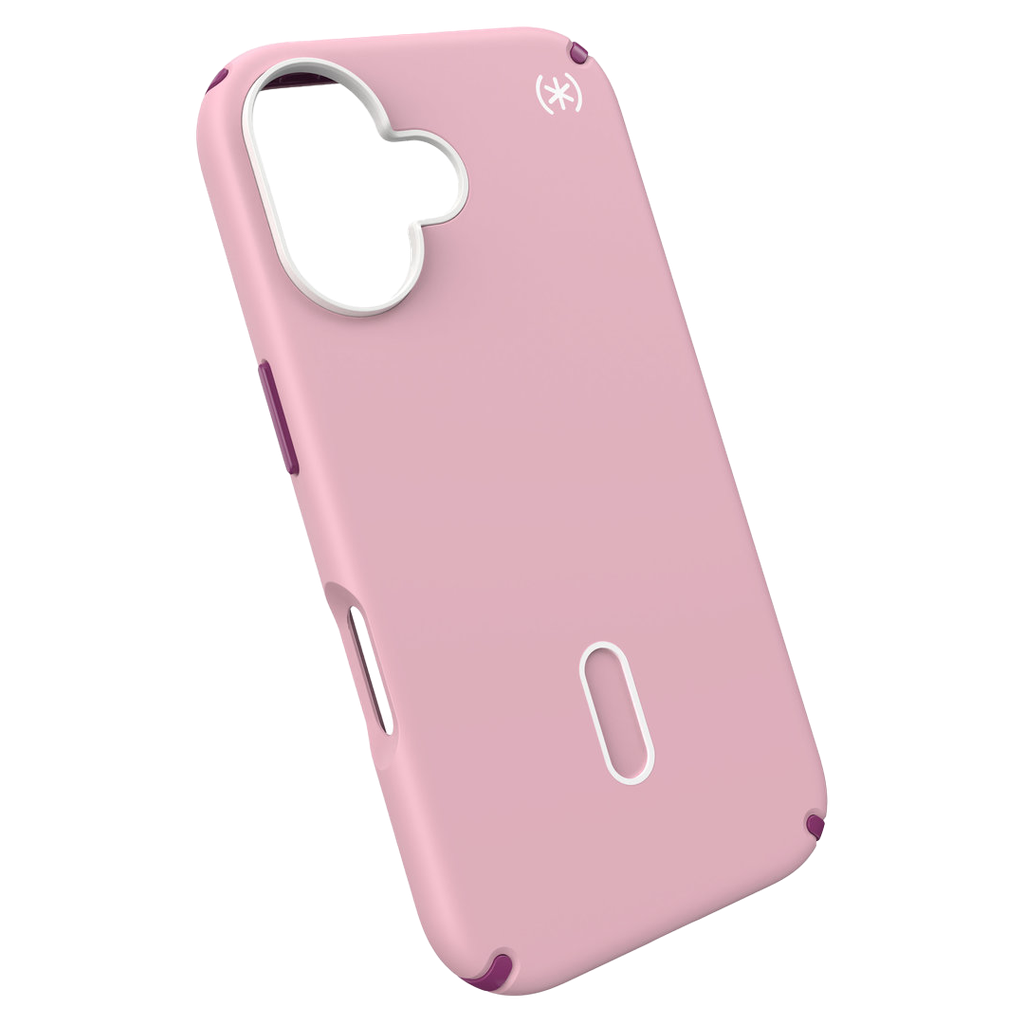 Speck Presidio 2 Pro Funda con ClickLock para iPhone 16 - Rosa/Violeta Arándano/Blanco