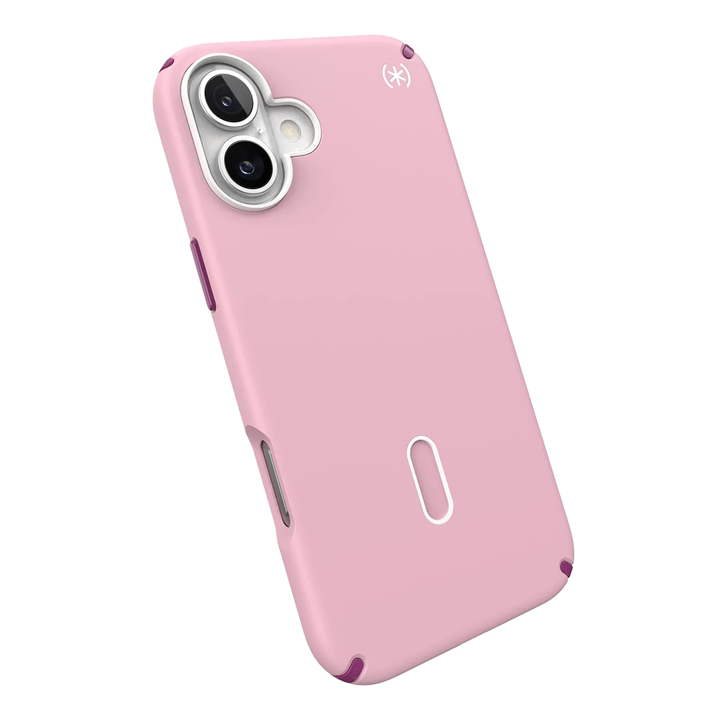 Speck Presidio 2 Pro Funda con ClickLock para iPhone 16 Plus - Rosa/Arándano Violeta/Blanco