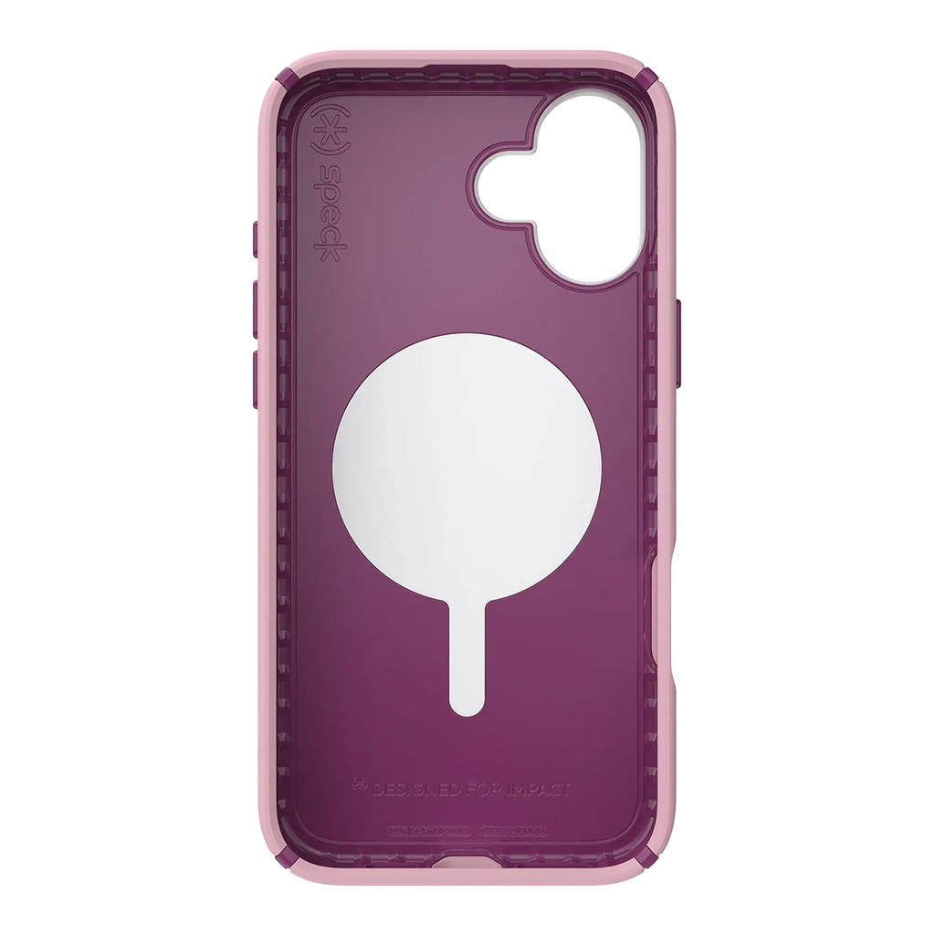 Speck Presidio 2 Pro Funda con ClickLock para iPhone 16 Plus - Rosa/Arándano Violeta/Blanco