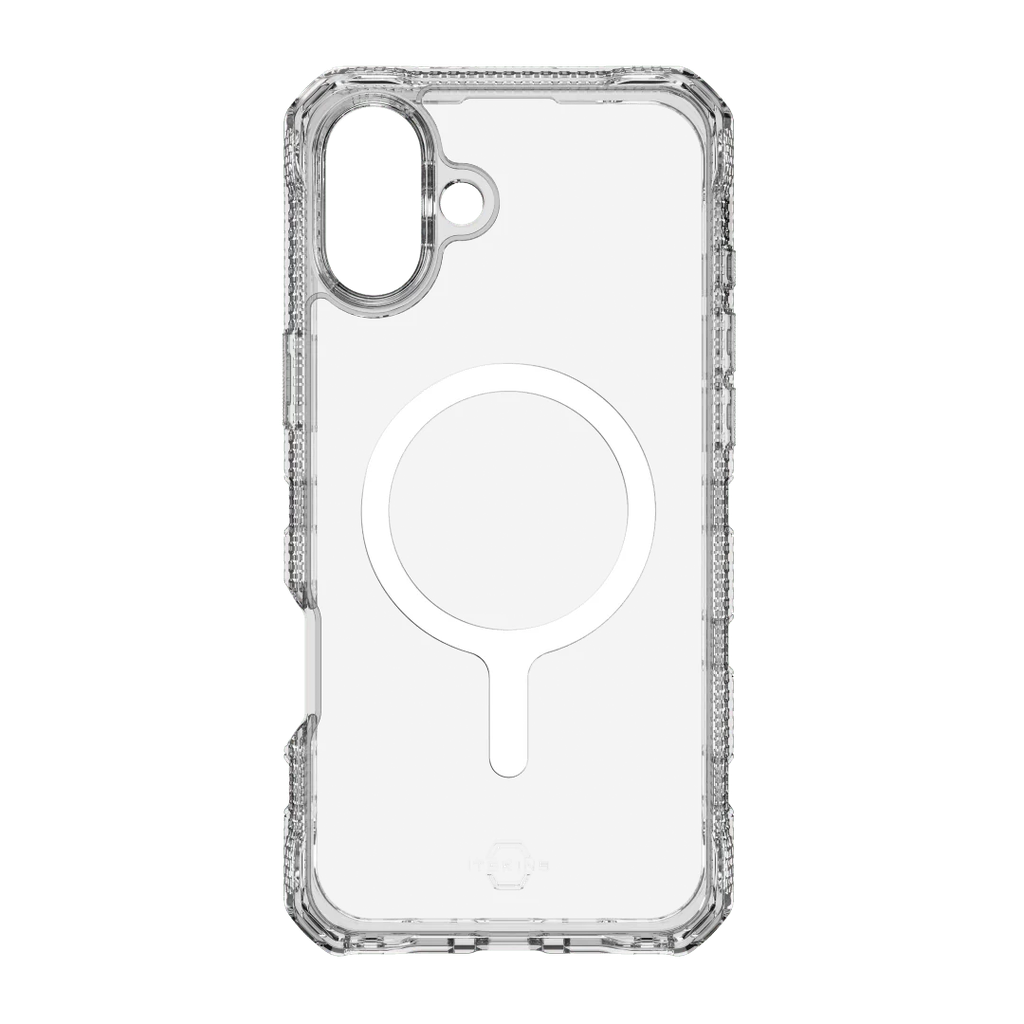 ItSkins Supreme R Funda Transparente con MagSafe para iPhone 16 - Blanco