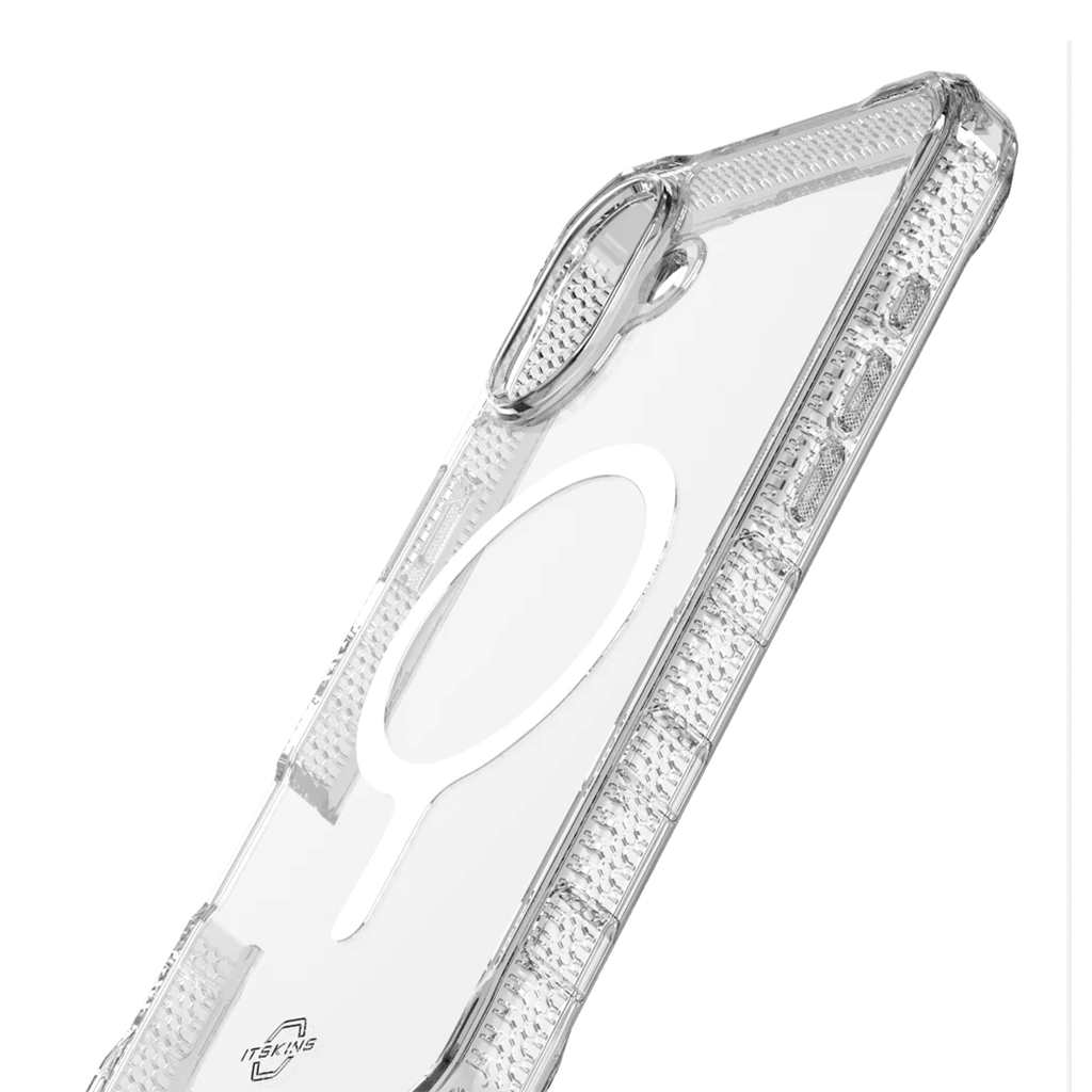 ItSkins Supreme R Funda Transparente con MagSafe para iPhone 16 - Blanco