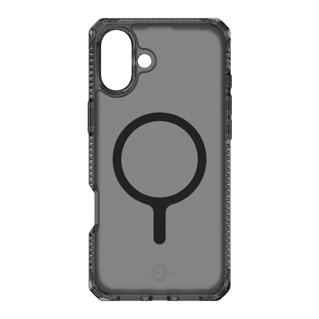 ItSkins Hybrid R Vapor Funda con MagSafe para iPhone 16 Plus - Humo