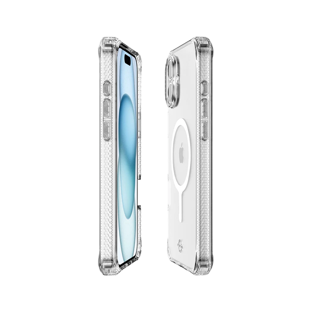 ItSkins Hybrid R Funda Transparente con MagSafe fpara iPhone 16 Plus - Transparente