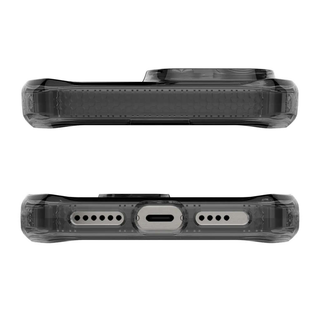 ItSkins Hybrid R Vapor Funda con MagSafe para iPhone 16 Pro - Humo