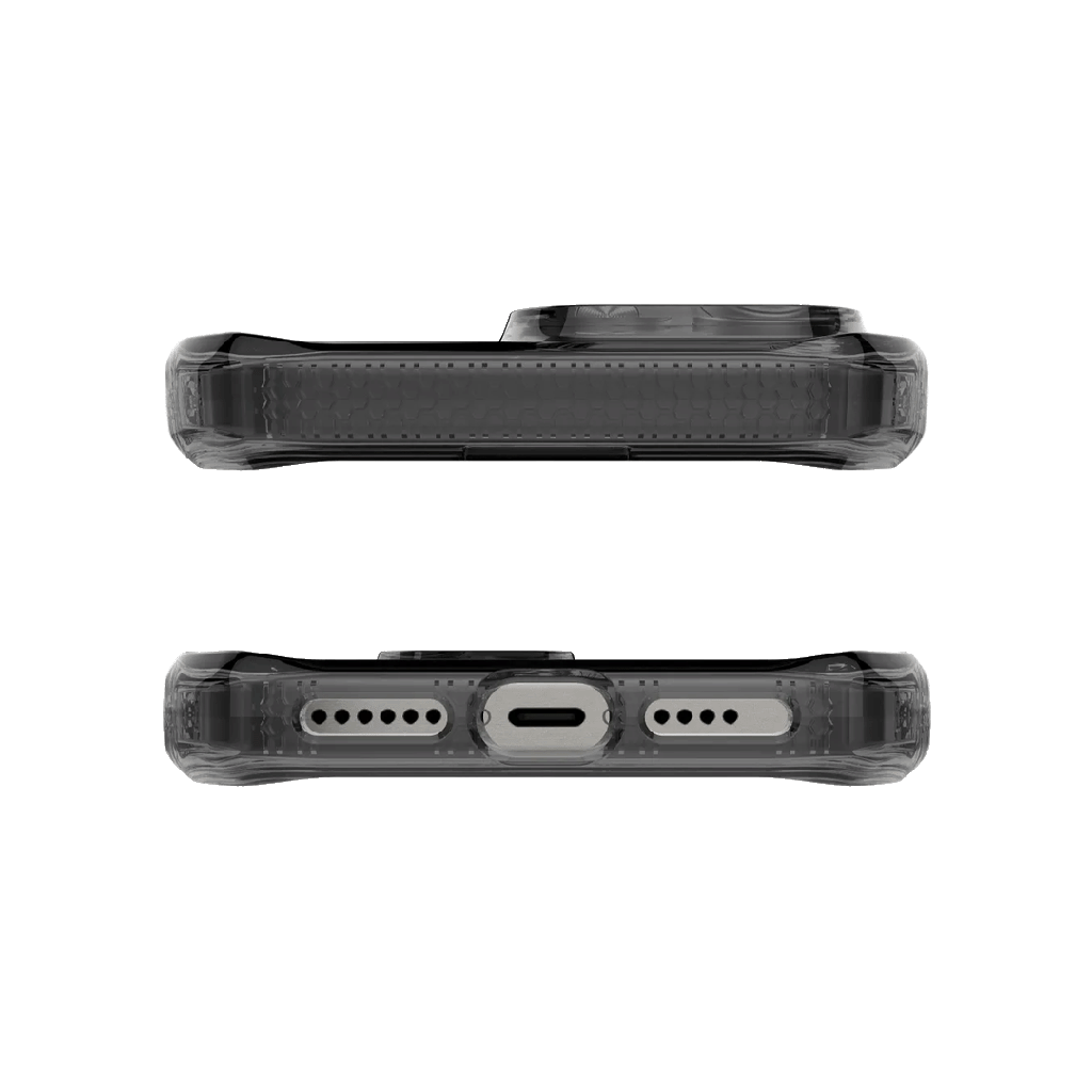 ItSkins Hybrid R Vapor Funda con MagSafe para iPhone 16 Pro - Humo