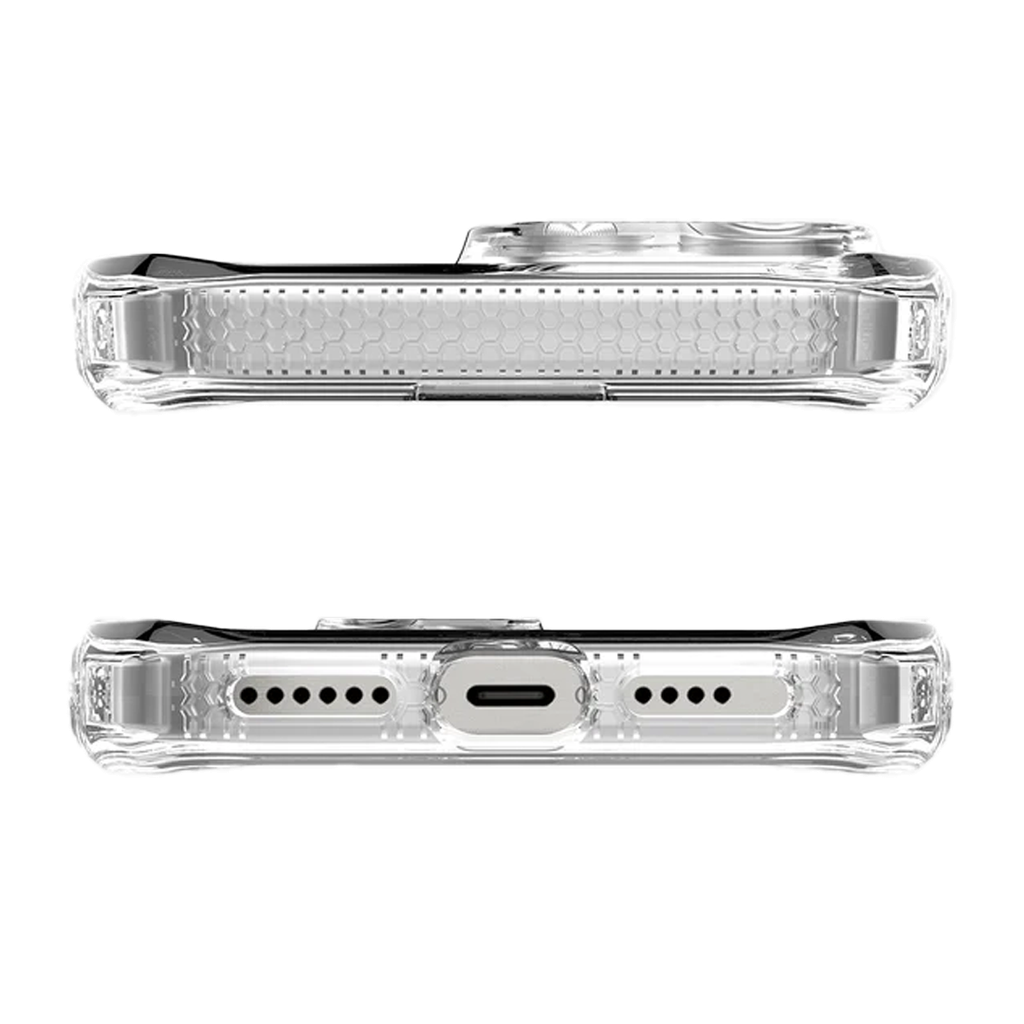 ItSkins Hybrid R Funda Transparente con MagSafe para iPhone 16 Pro - Transparente