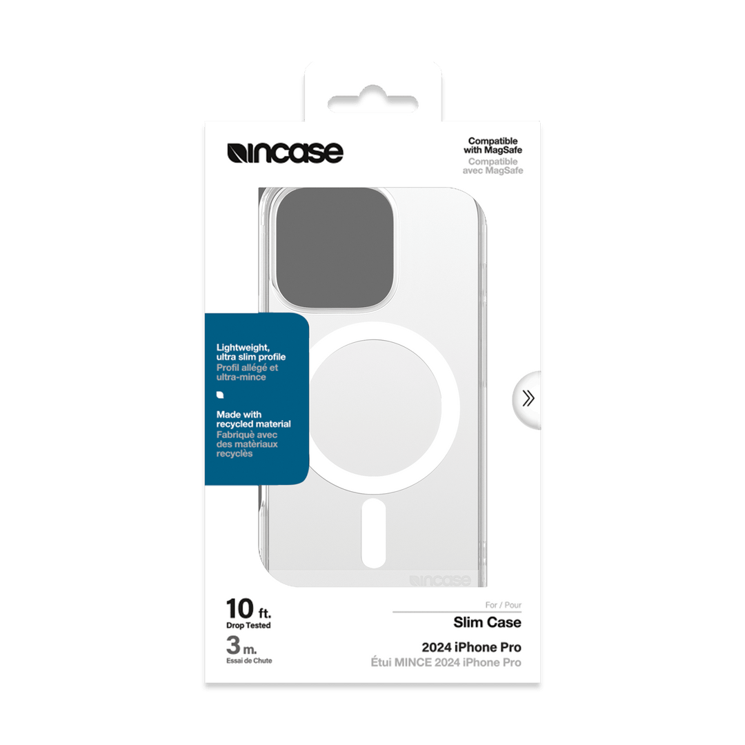 Incase Slim Funda con MagSafe para iPhone 16 Pro - Transparente