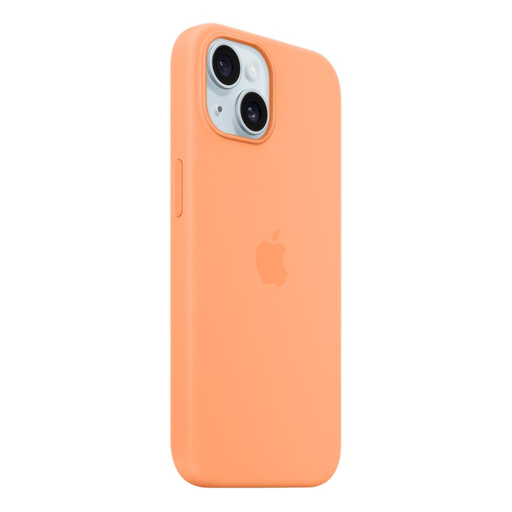 Apple Funda de Silicona para iPhone 15 - Naranja