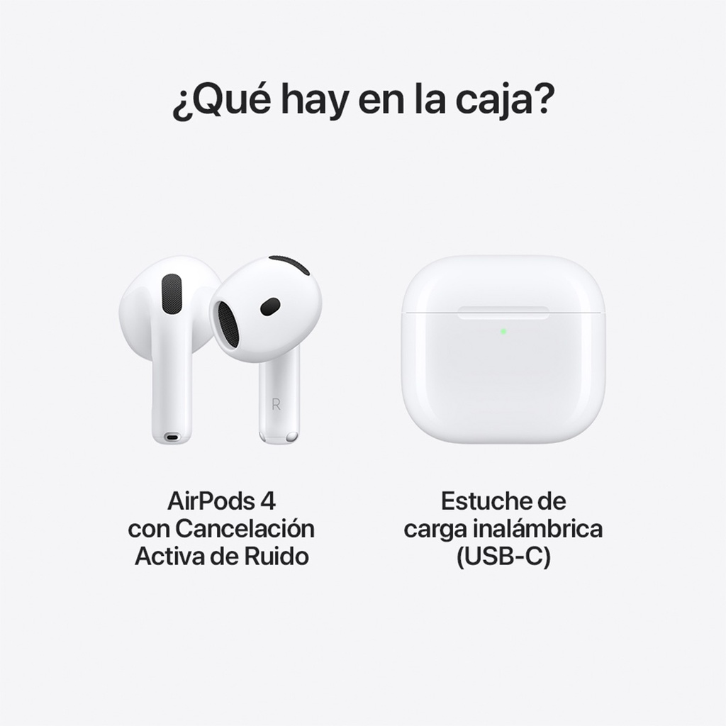 AirPods 4ta Gen Cancelación de Ruido Activa - USB-C