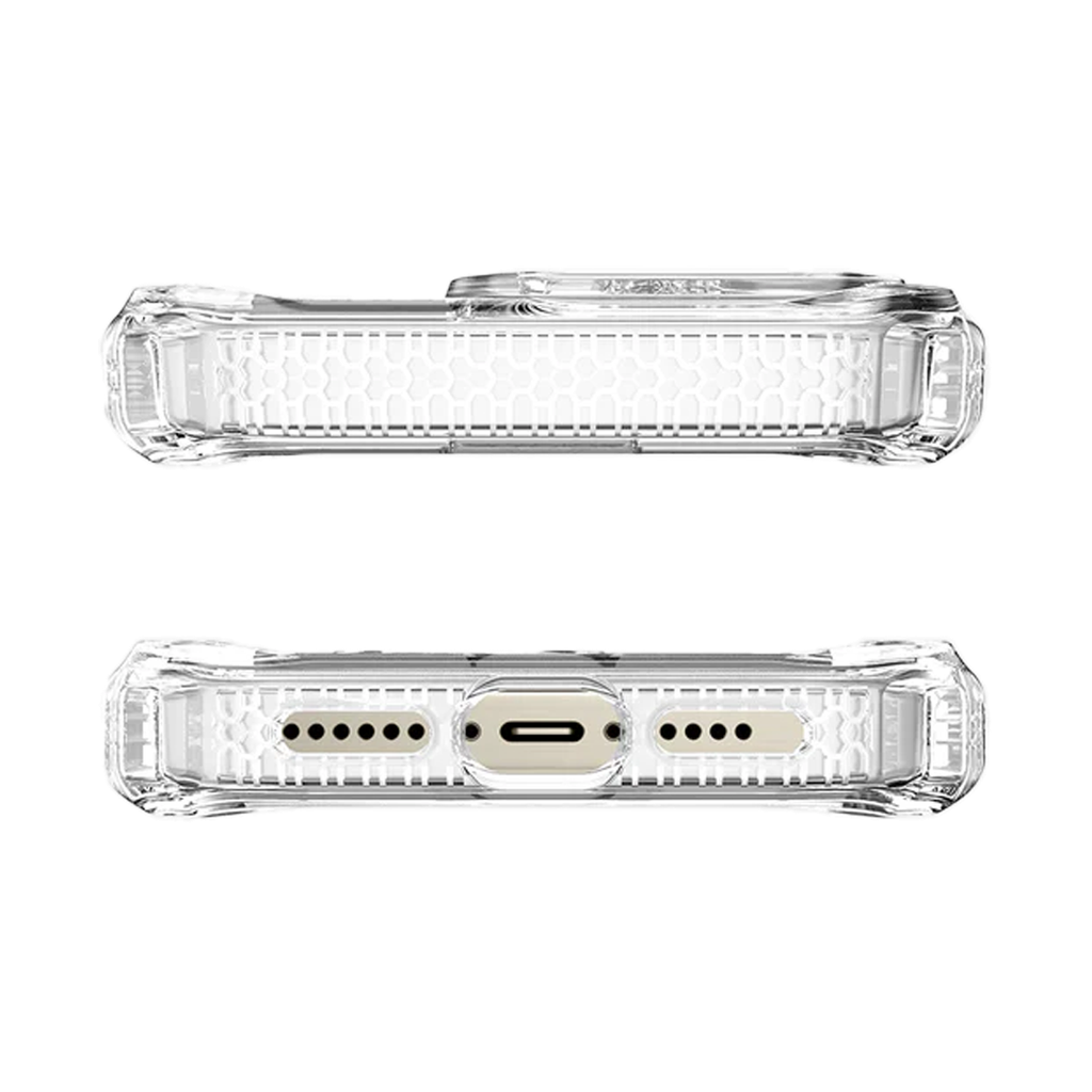 ItSkins Supreme R Funda Transparente con Magsafe para iPhone 15 Pro Max - Blanco