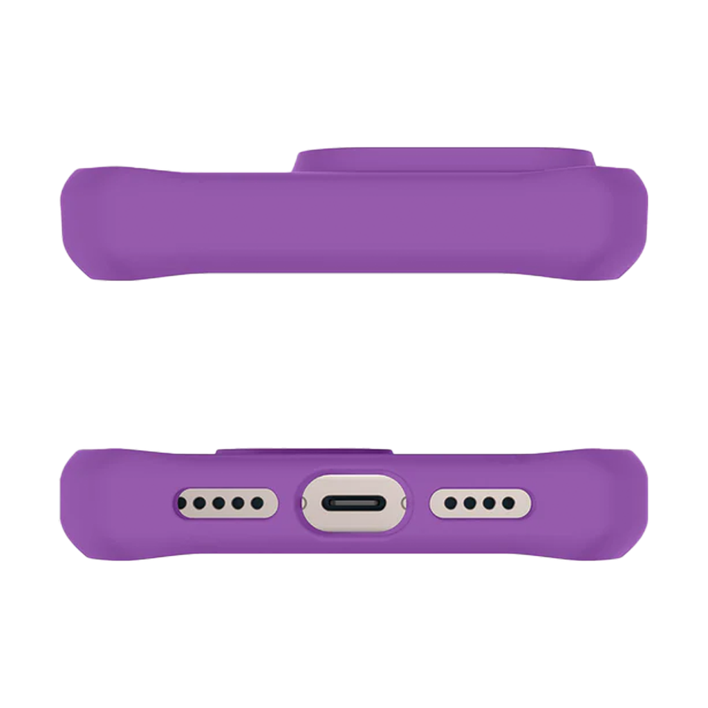 ItSkins Hybrid R Frost Funda con Magsafe para iPhone 15 Pro - Violeta Profundo