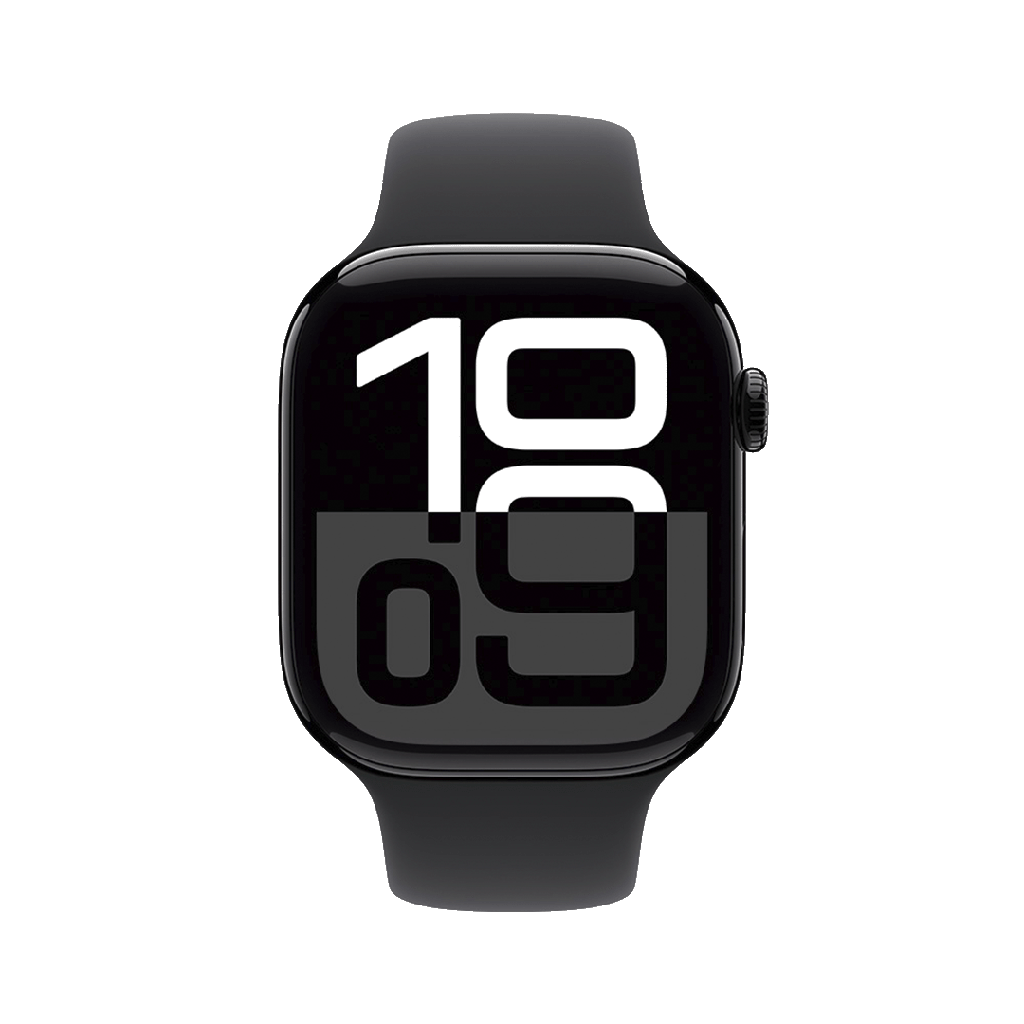 Apple Watch S10 GPS 46mm - Caja de Aluminio Negro Azabache - Banda Deportiva Negra - S/M