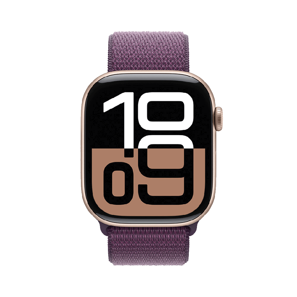 Apple Watch S10 GPS 46mm - Caja de Aluminio Oro Rosa - Loop Deportivo Ciruela