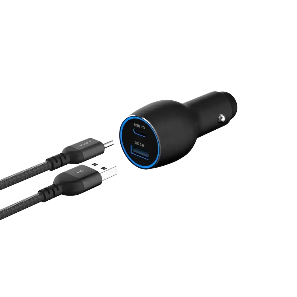 Adam Elements Cargador de Auto OMNIA C1 Pro USB-C / USB-A 83W - Negro