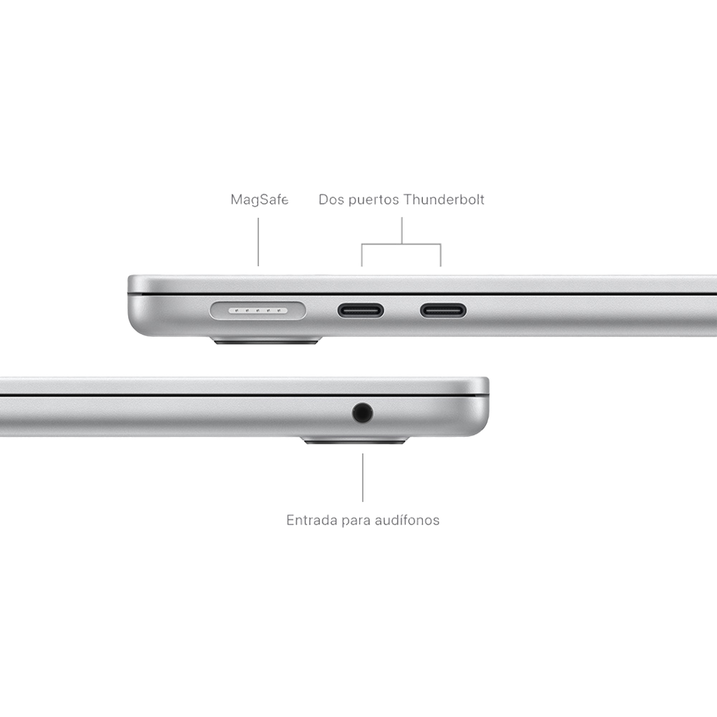 MacBook Air 13" M3 de 10C GPU, 16GB,  512GB - Plata