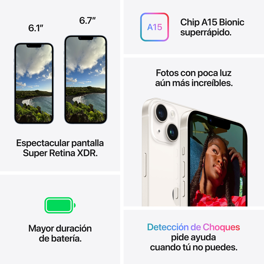 iPhone 14 256 GB - Medianoche