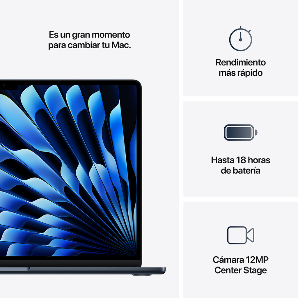 15-inch MacBook Air: Apple M4 chip with 10-core CPU and 10-core GPU, 16GB