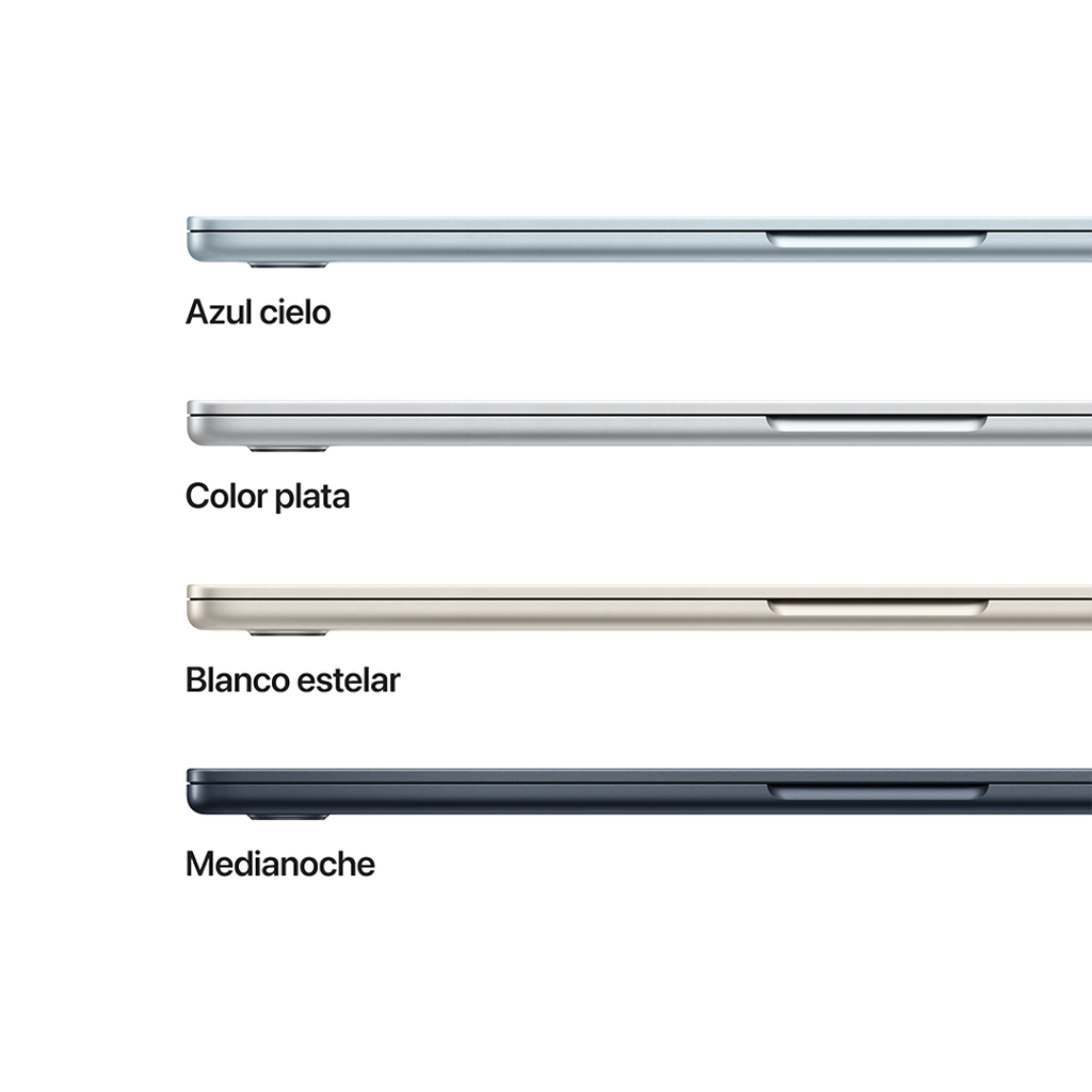 MacBook Air 15" M4 - 10 CPU, 10 GPU, 16 GB RAM de 512 GB - Azul Cielo