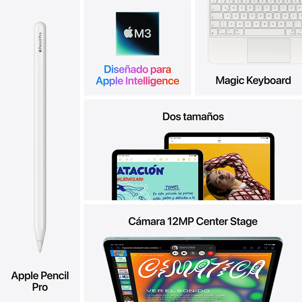 iPad Air 11” M3 WiFi de 1 TB - Gris espacial