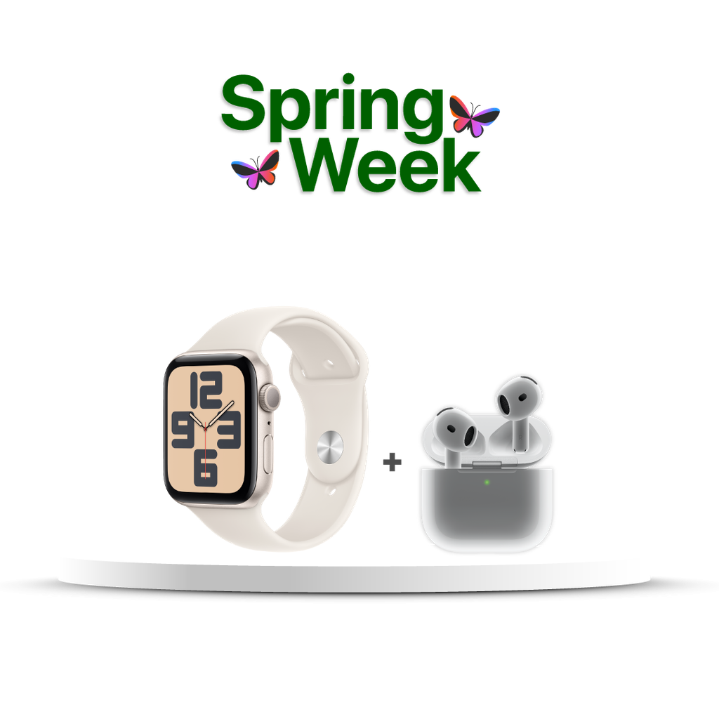 Apple Watch SE GPS 44mm (MXEV3BE/A) + Airpods 4 USB-C (MXP63BE/A)