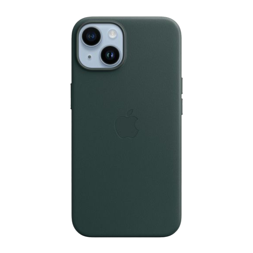 iPhone 14 Funda de Cuero c MagSafe - Verde Bosque